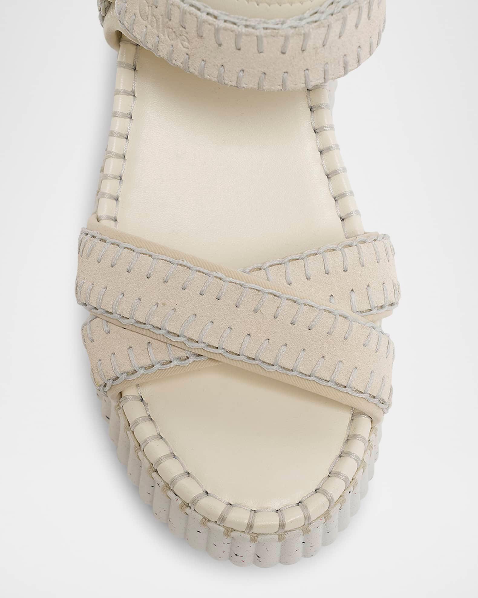 Nama Stitch Ankle-Strap Flatform Sandals Product Image
