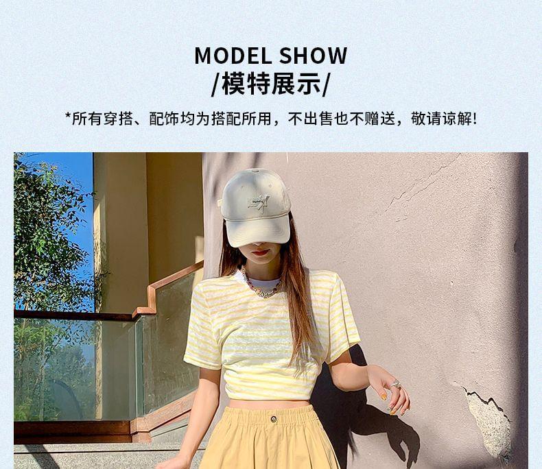 High Waist Plain Wide Leg Shorts Product Image