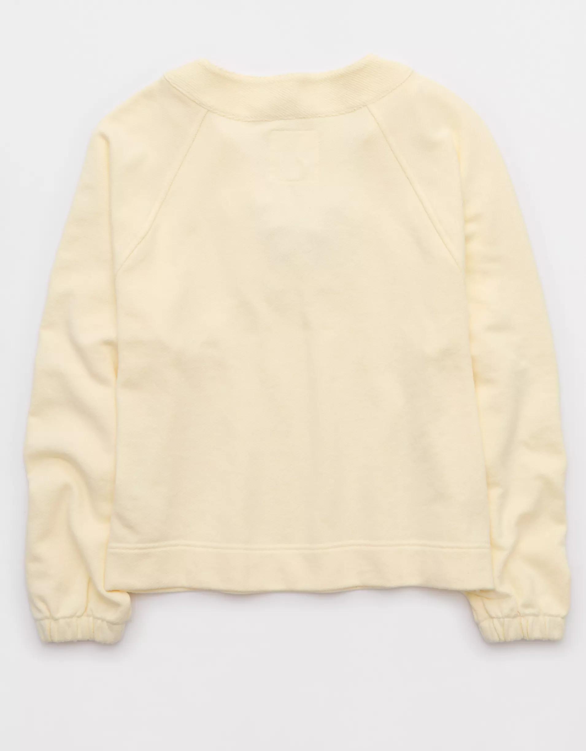 Aerie Lace Up Sweatshirt Product Image