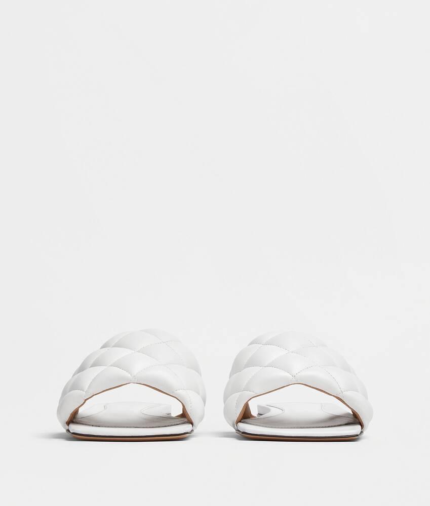 Women's Padded Flat Sandal in Optic white Product Image