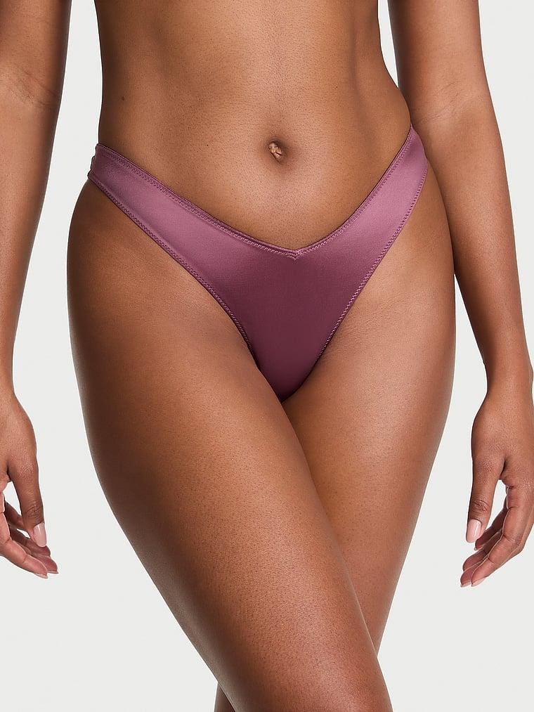 Smooth Strappy-Back High-Leg Thong Panty Product Image