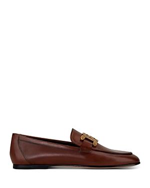 Tods Womens Kate Almond Toe Loafers Product Image