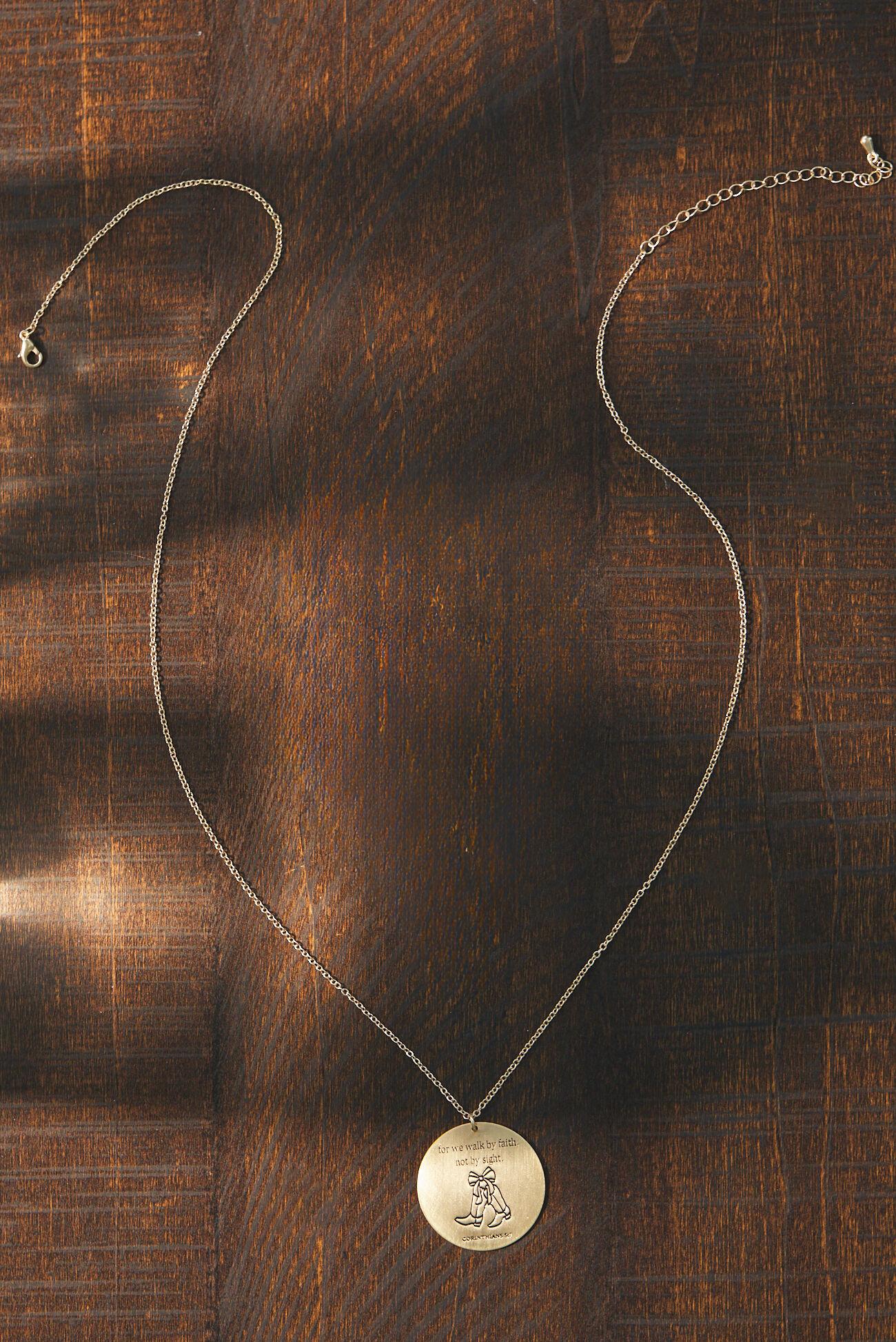 Walk by Faith Charm Necklace Product Image