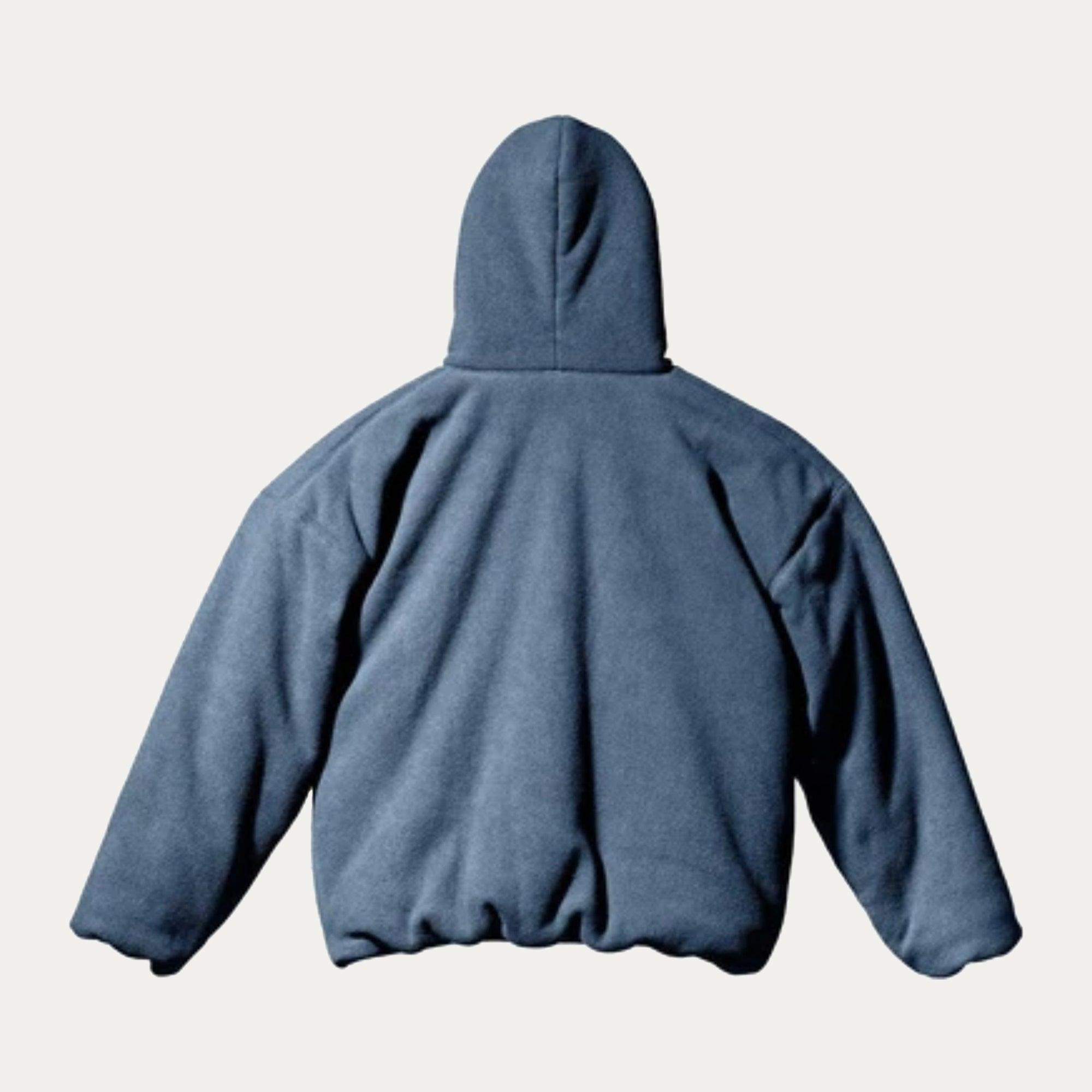 Yeezy Gap Engineered by Balenciaga Polar Fleece Padded Hoodie - Blue Male Product Image