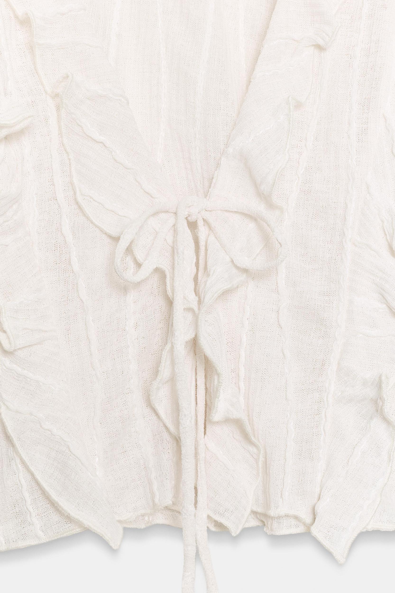 RUFFLED TIE TOP Product Image
