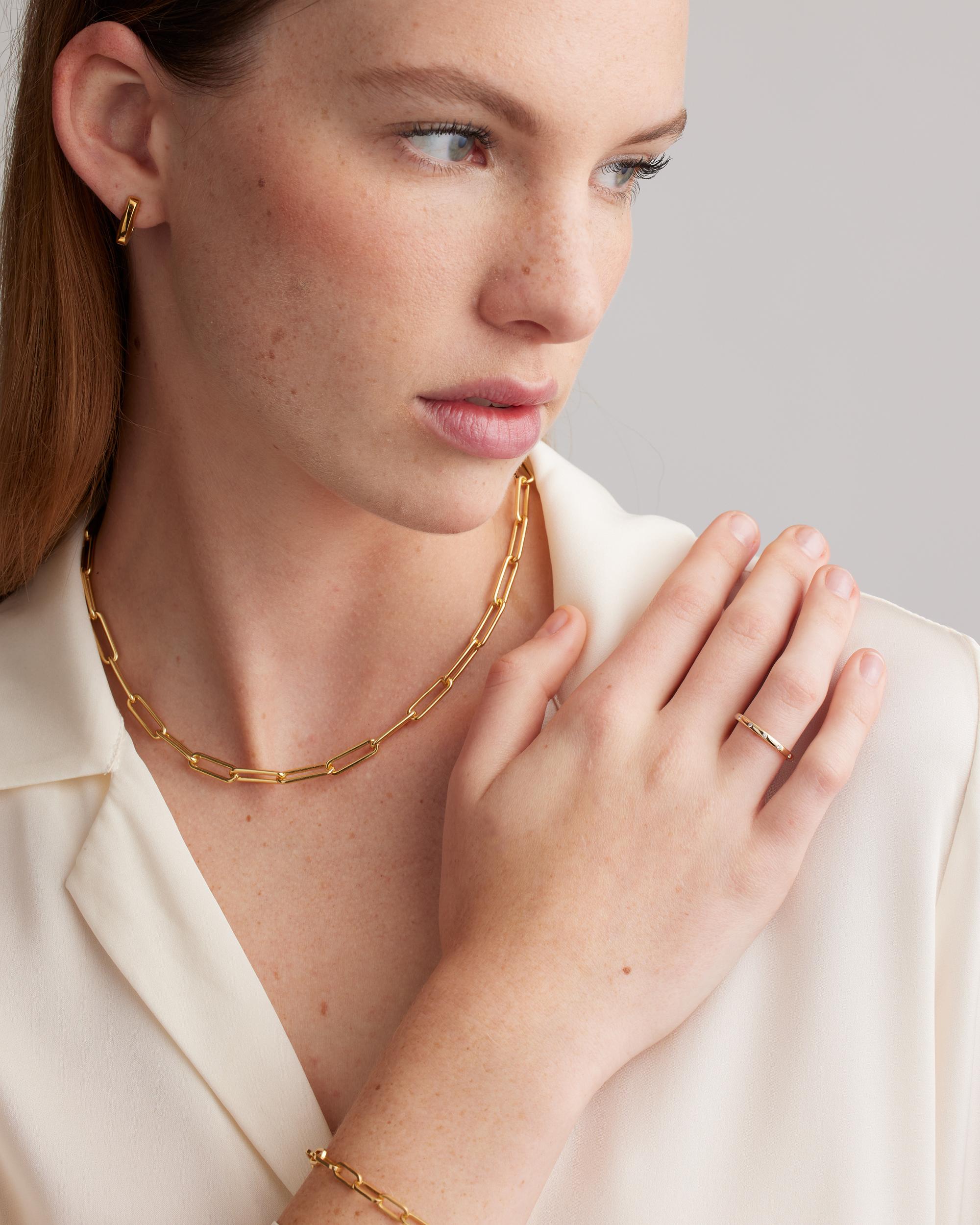 Quince | Women's 14K Gold Diamond Dot Ring Product Image