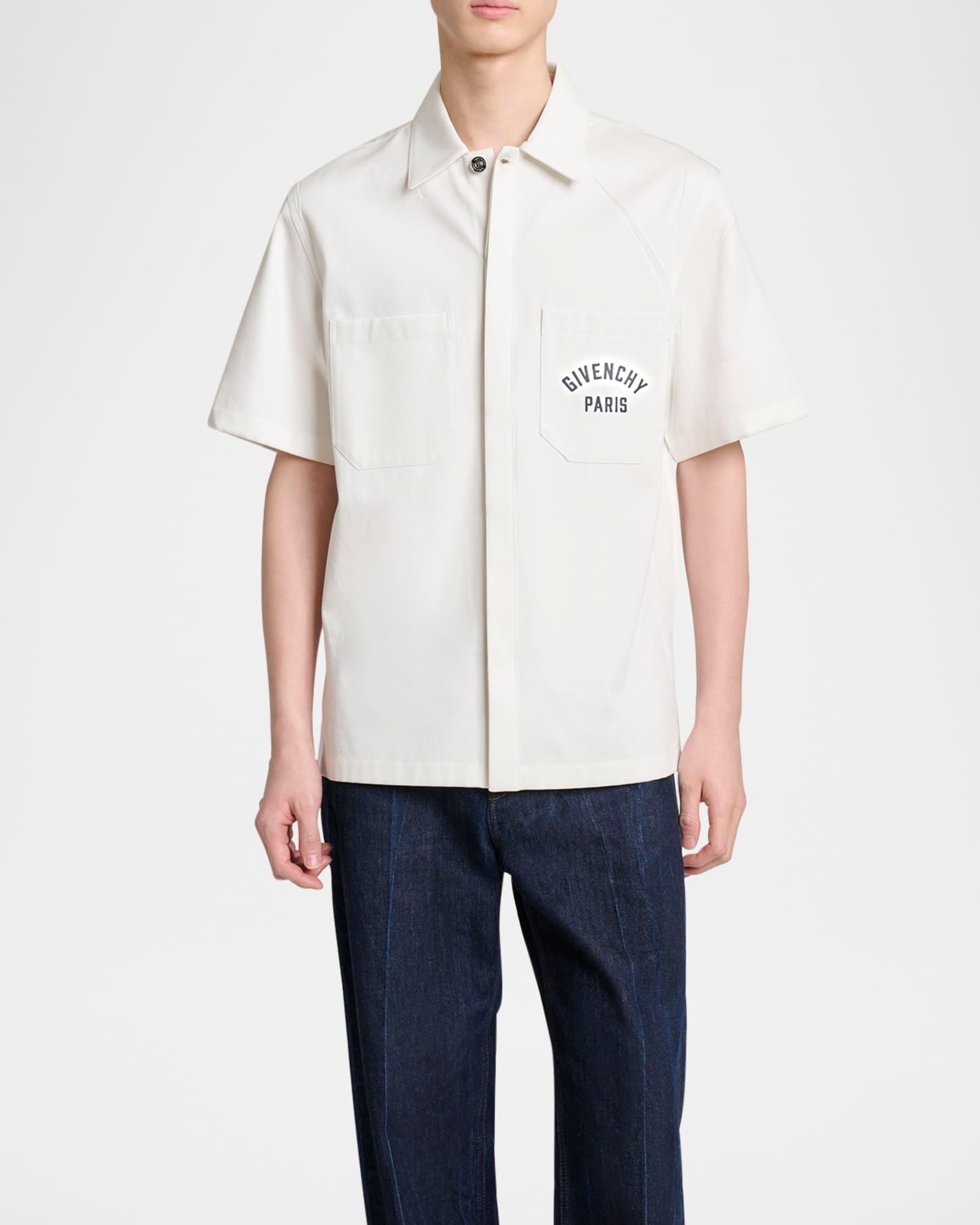 Men's Twill Embroidered Pocket Shirt Product Image