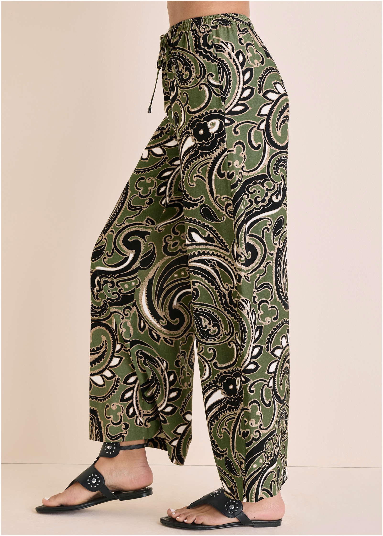 Linen Wide Leg Pant - Large Splendid Paisley Product Image