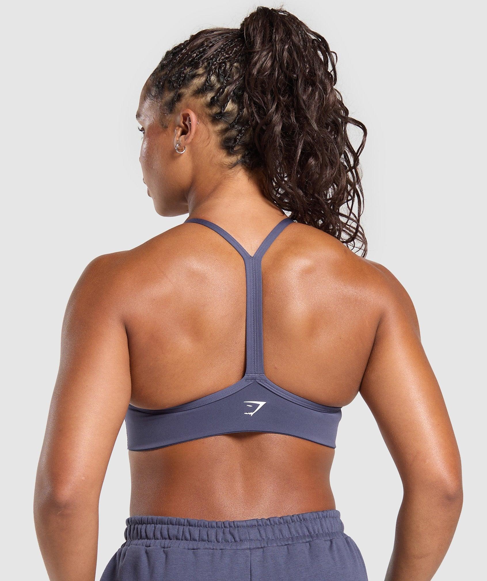 Gymshark Strength Department Graphic Sports Bra - Weighted Purple Female Product Image