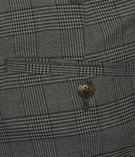 TravelSmart Straight Fit Flat Front Plaid Chino Pants Product Image