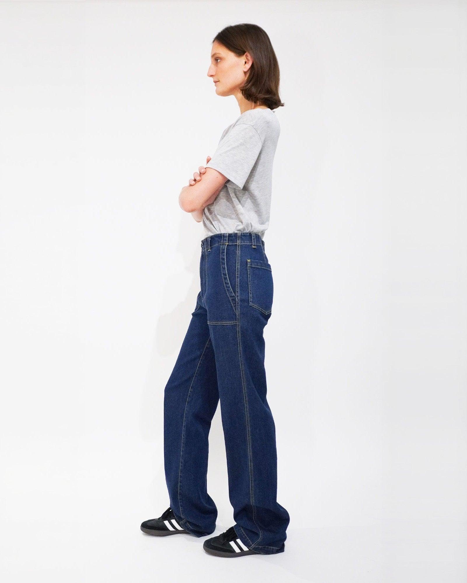 The Denim City Pants - Dark Denim Female Product Image