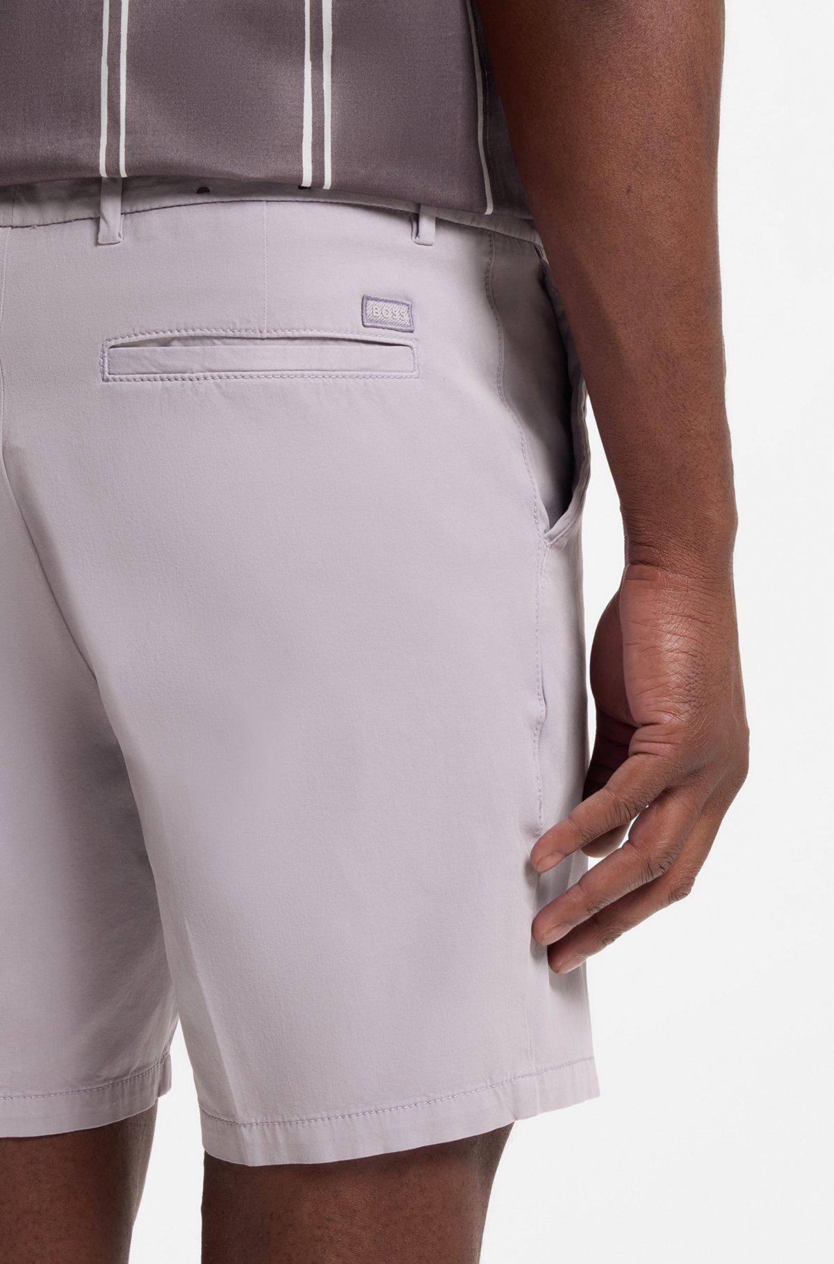 Modern-fit shorts in stretch-cotton twill Product Image