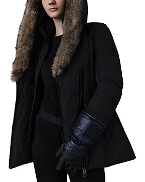 Womens Adali Shearling-Trimmed Down Coat Product Image