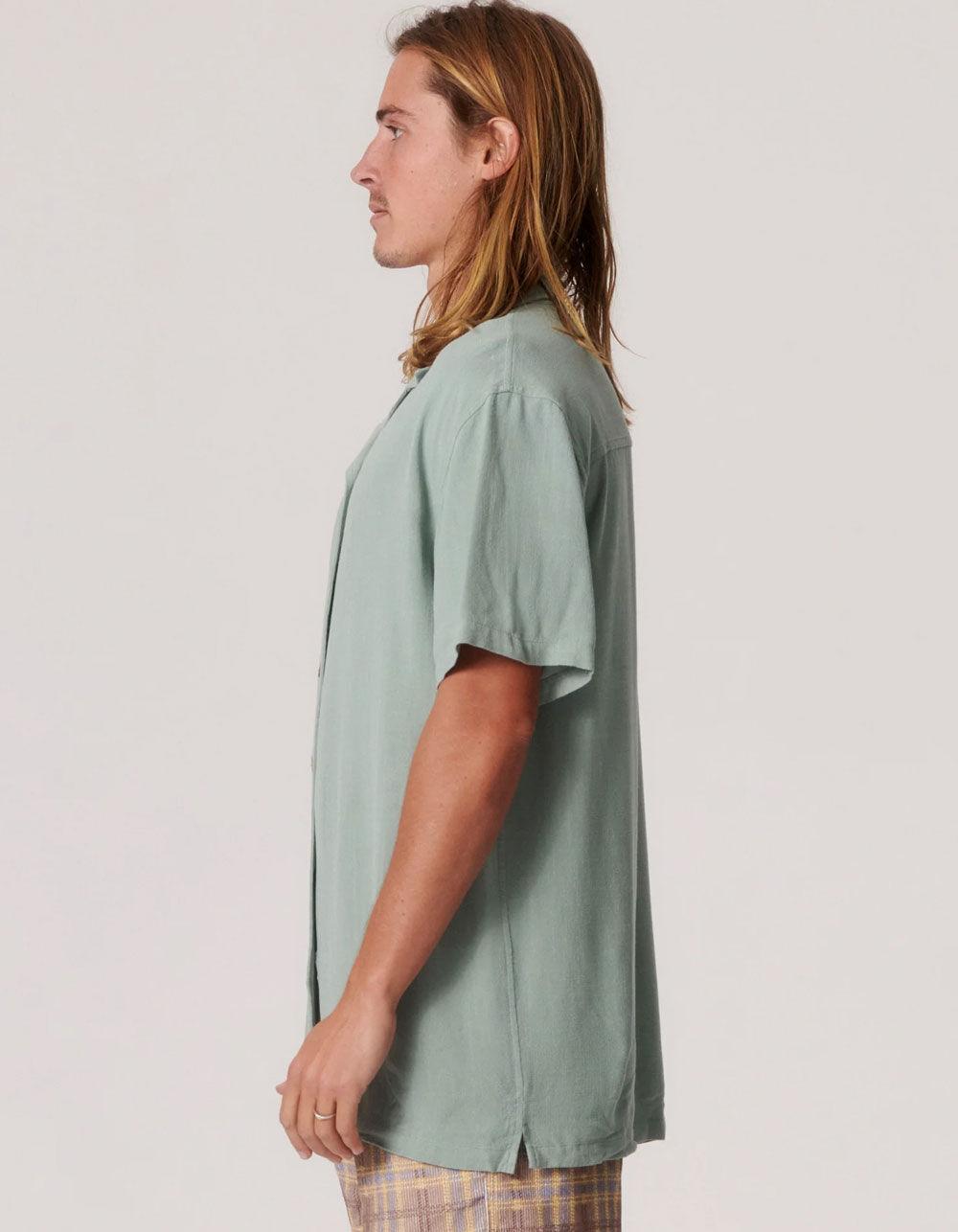 THE CRITICAL SLIDE SOCIETY Ernie Mens Resort Shirt - SEAFOAM Product Image