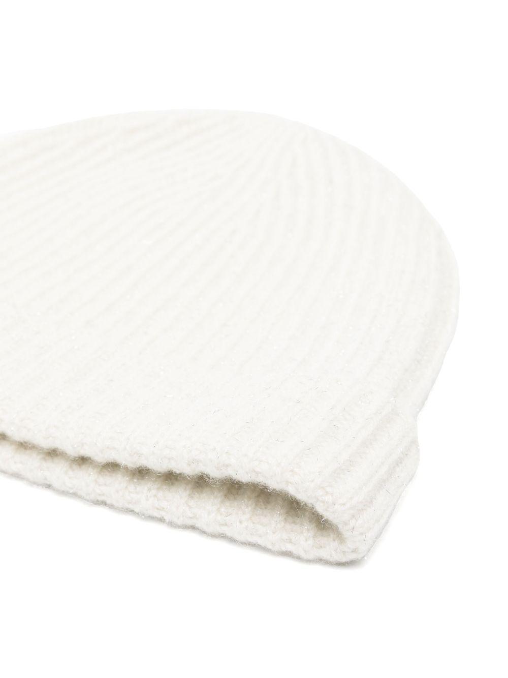 ribbed lurex beanie Product Image