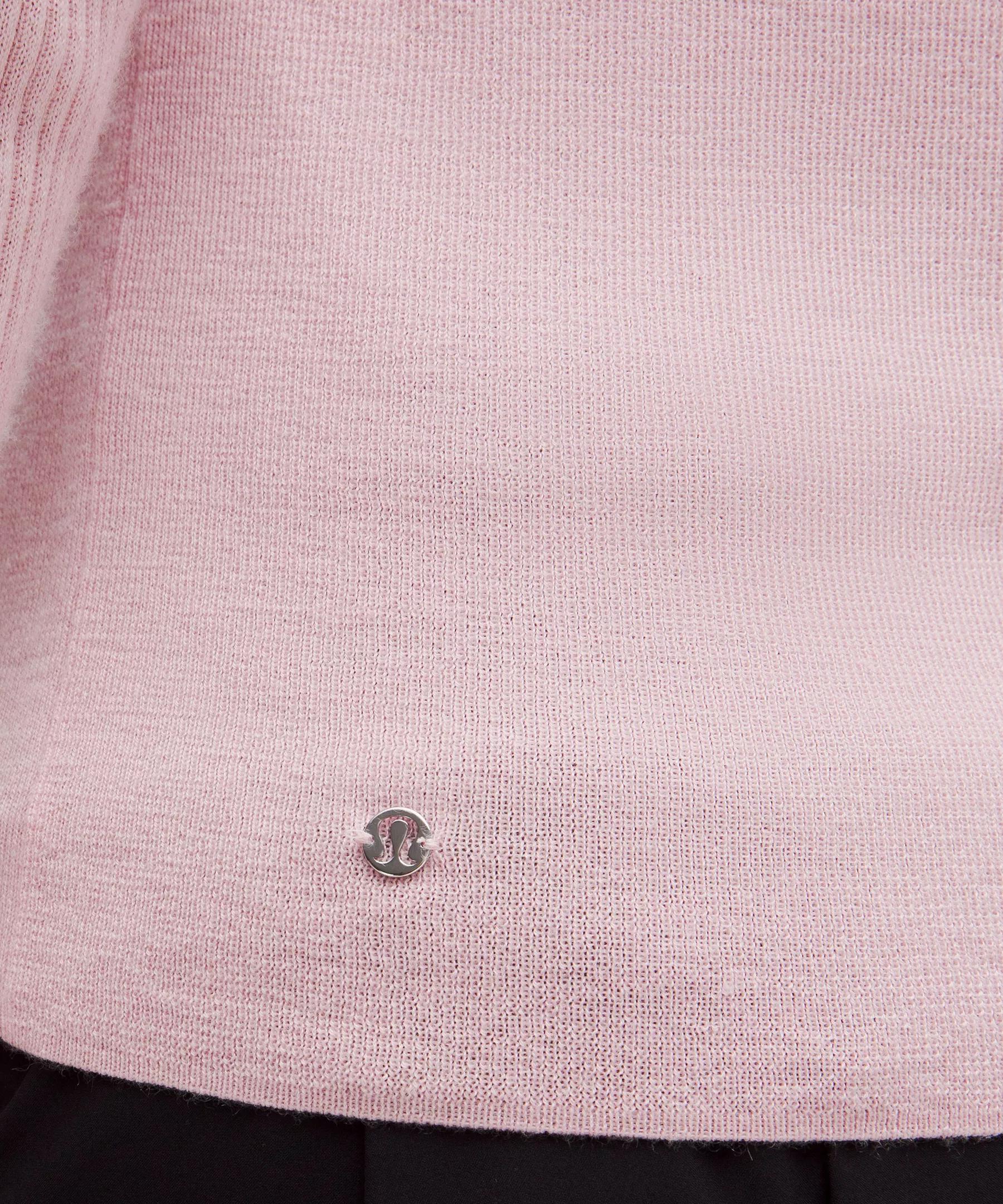 Cashmere Scalloped Cuff Crewneck Product Image