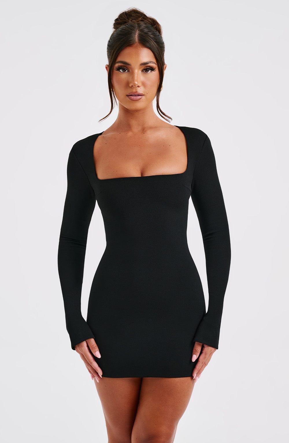 Priya Mini Dress - Black Product Image
