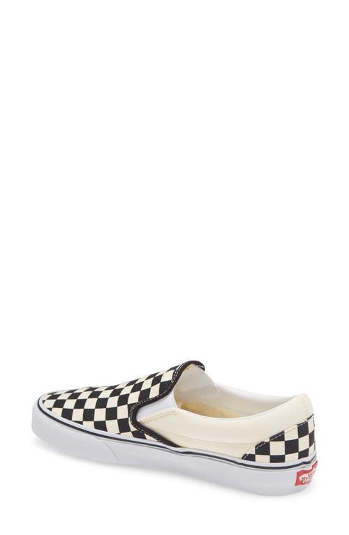 Vans Slip-On Checkerboard Skate Shoe White Product Image