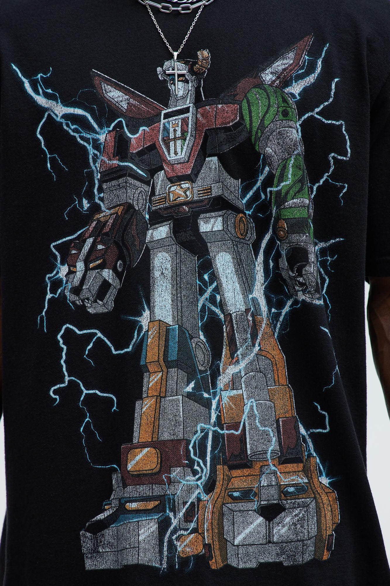 Voltron Defender Of The Universe Oversized Short Sleeve Tee - Black Product Image