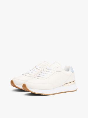 Leather Contrast Heel Sneaker Product Image