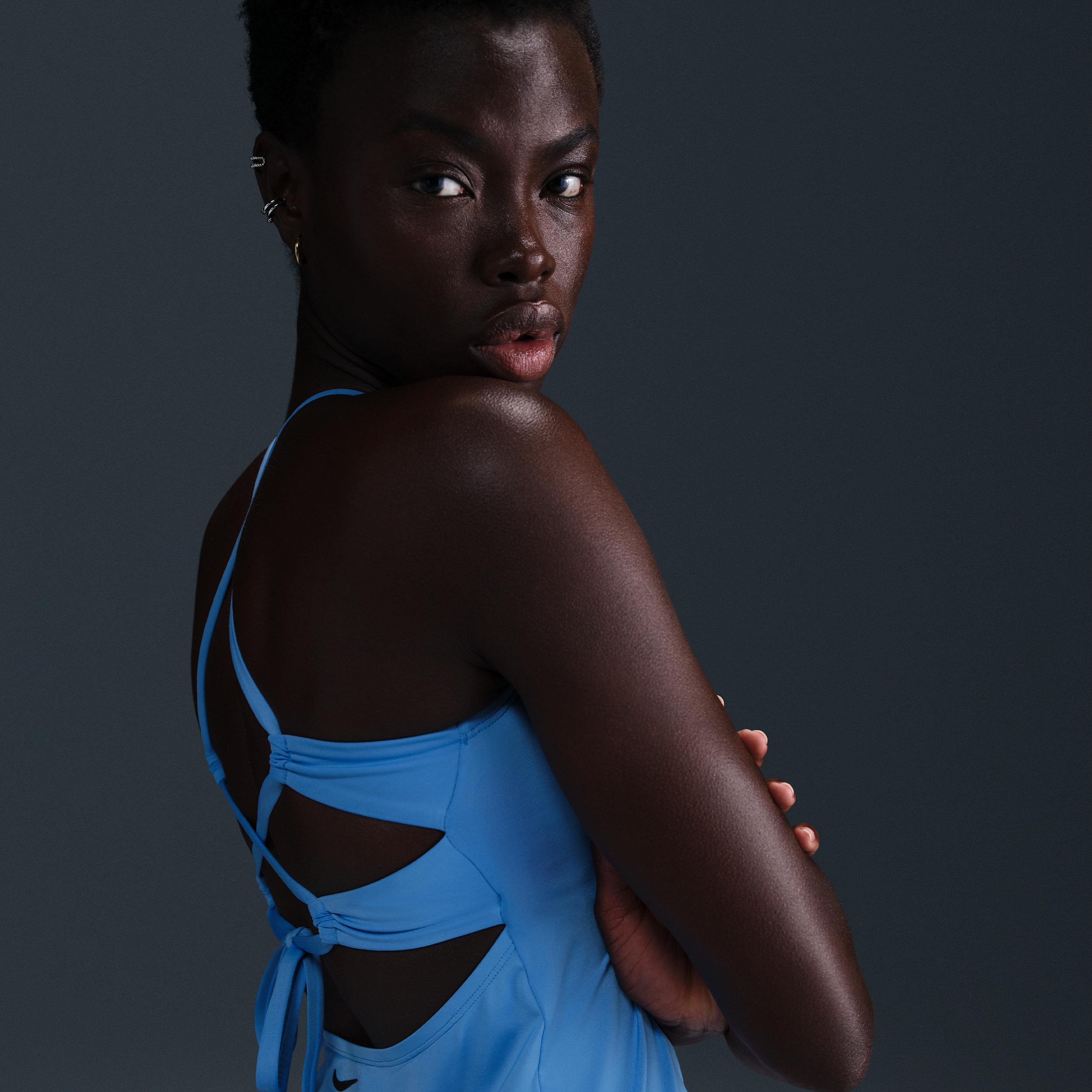 Nike Women's Swim Essential Lace-Up High-Neck Tank Topini Product Image