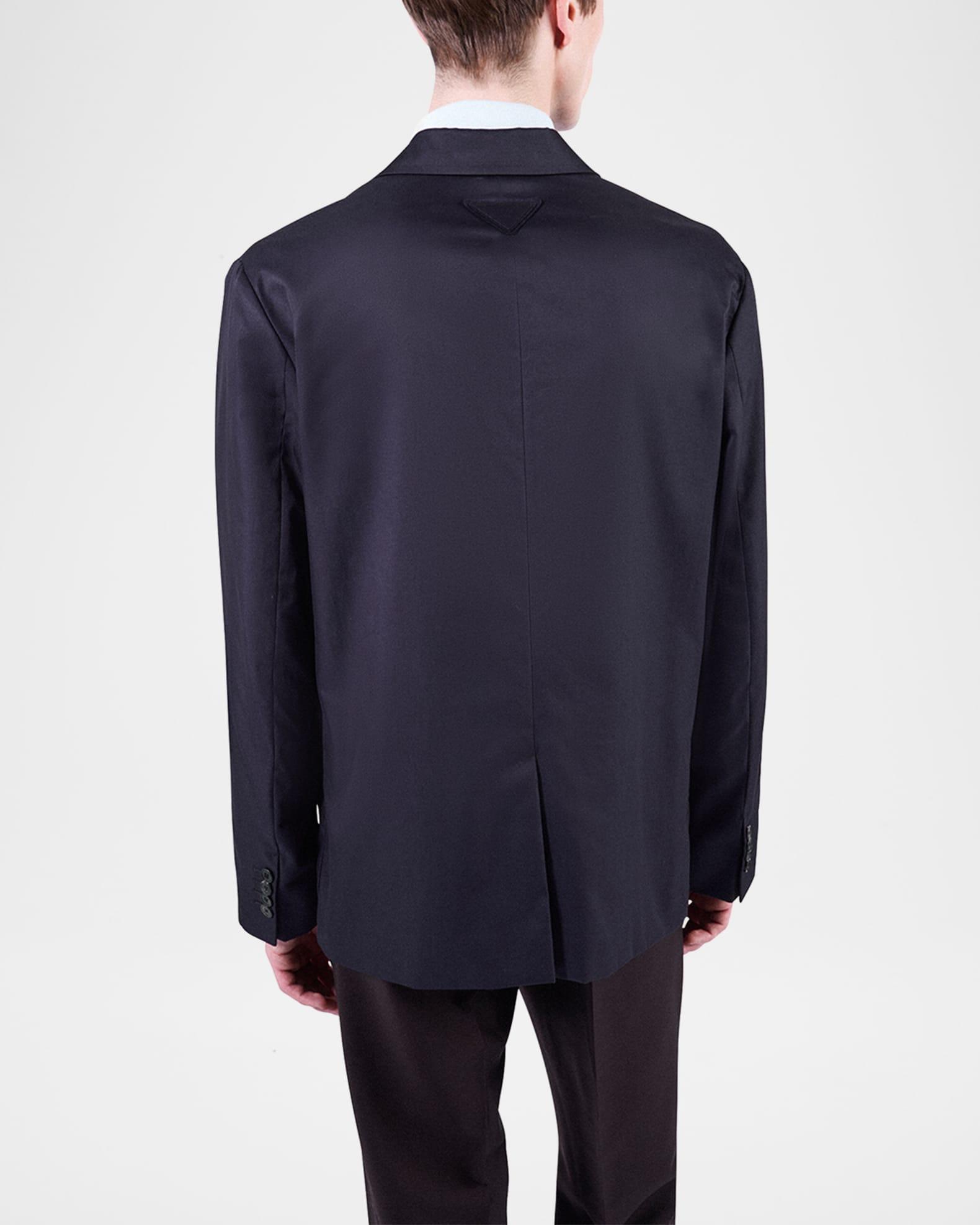 Men's Double-Breasted Cotton Blazer Product Image