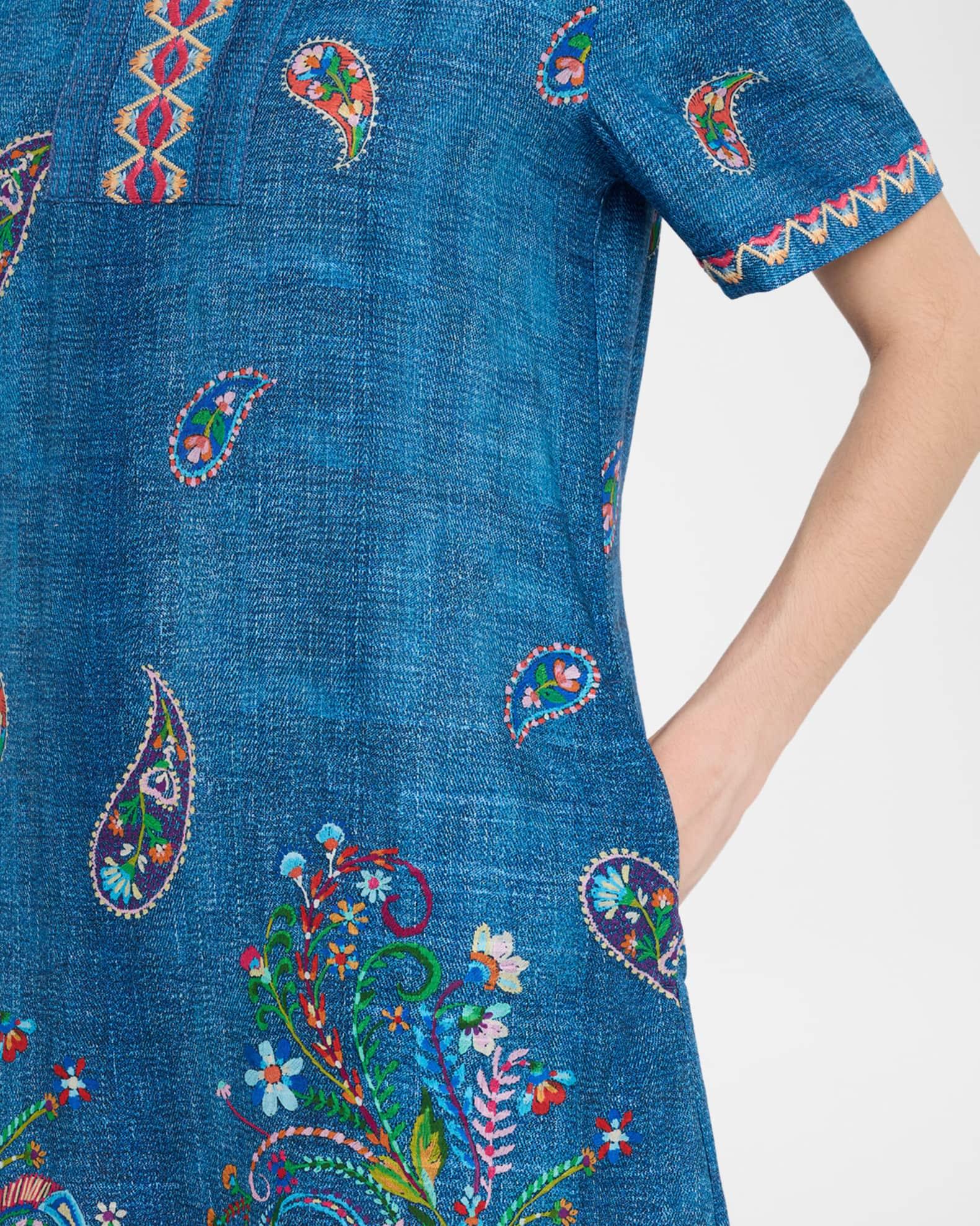 Carlie Floral & Paisley-Print Midi Dress Product Image