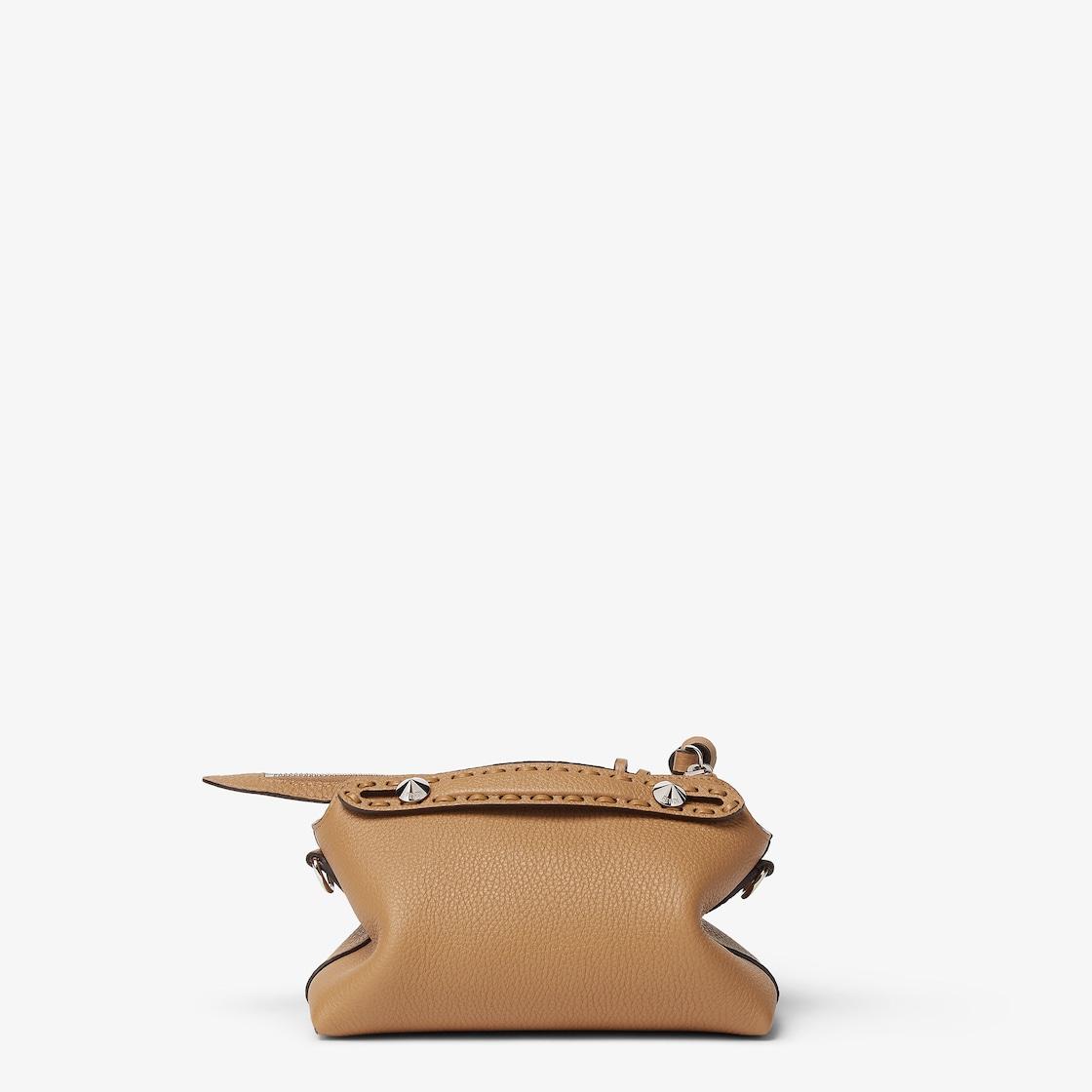 By The Way Selleria LargeCappuccino-colored Selleria bag with 200 hand-sewn stitches Product Image