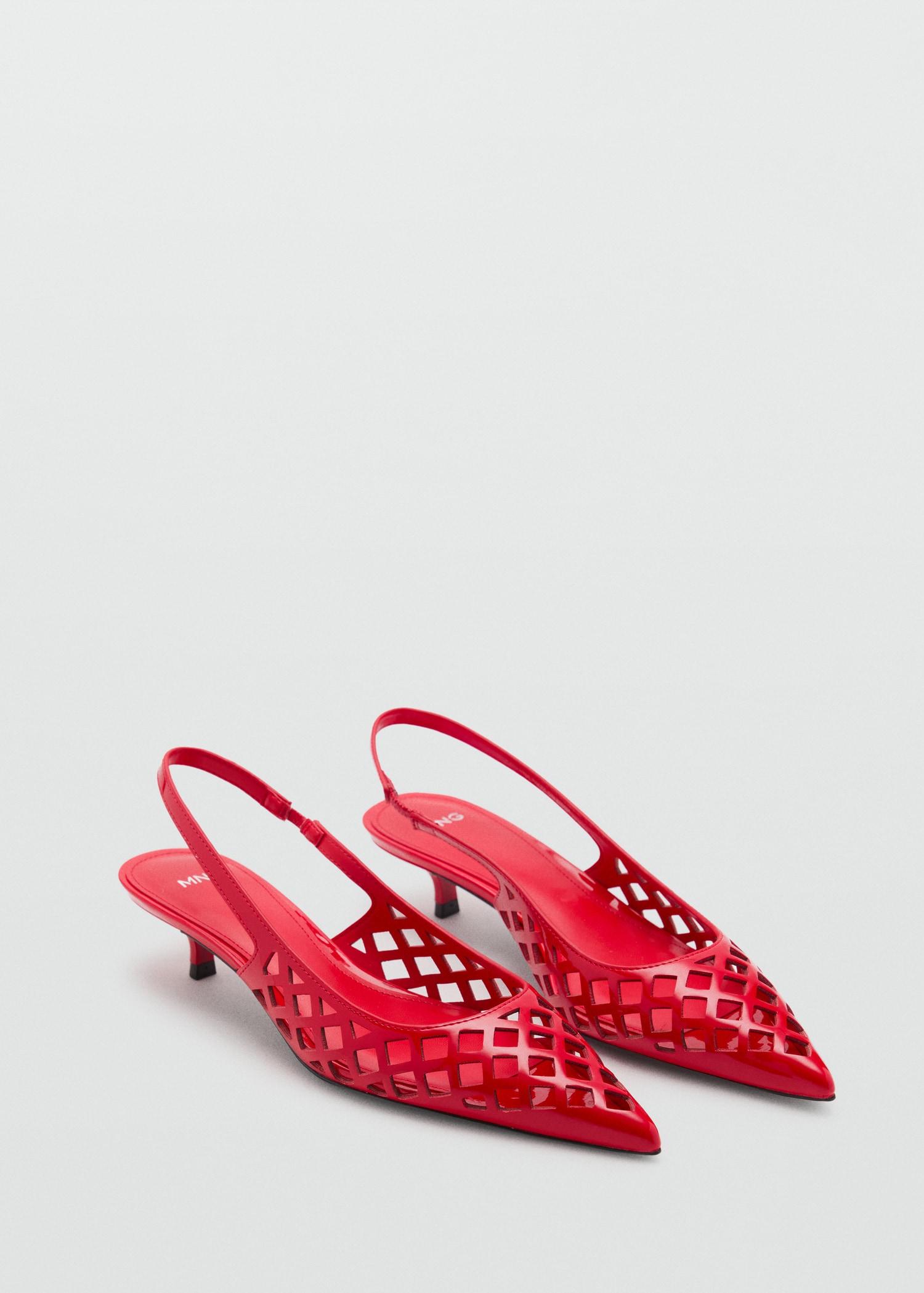 Die-cut kitten shoes - Women | MANGO USA Product Image