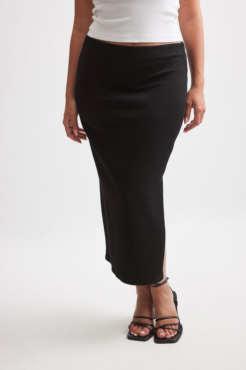 Mid Waist Midi Skirt Product Image