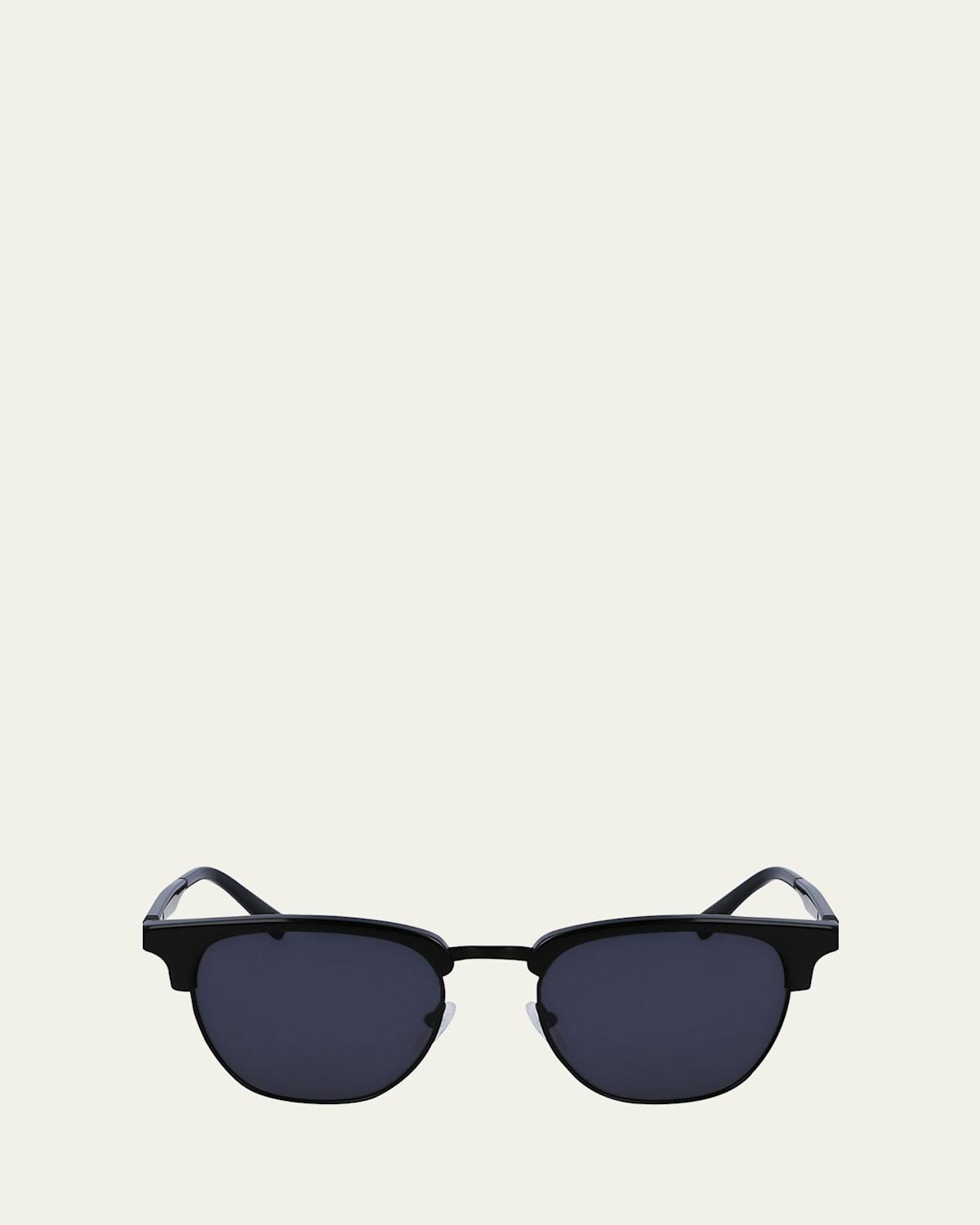 Mens Timeless Acetate-Metal Square Sunglasses Product Image