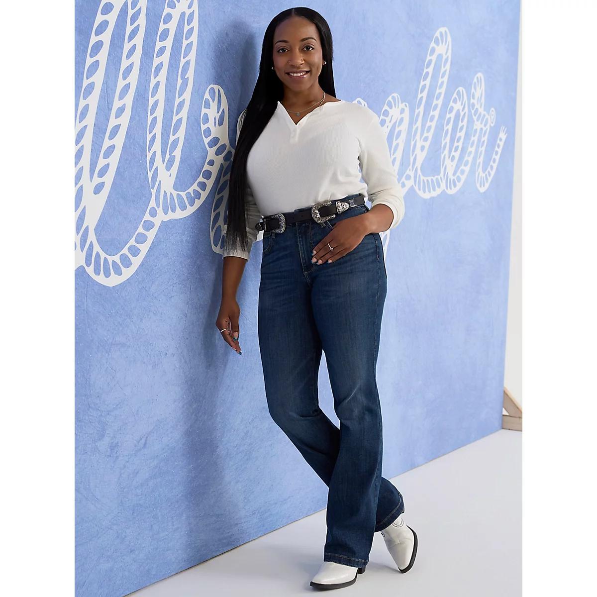 Women's Wrangler Bespoke High Rise Bootcut Jean in Lacey Product Image