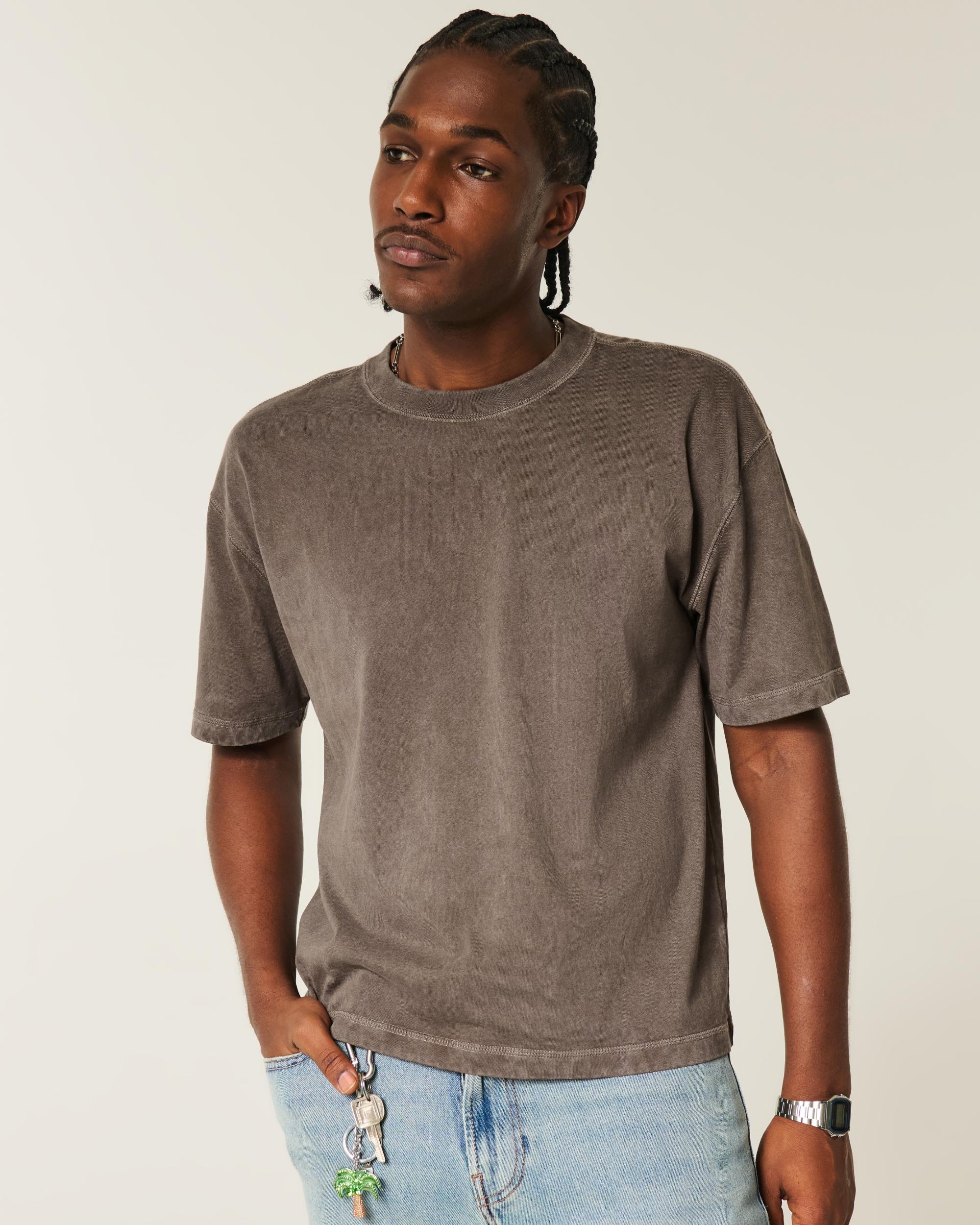 Boxy Heavyweight Crop Crew T-Shirt Product Image