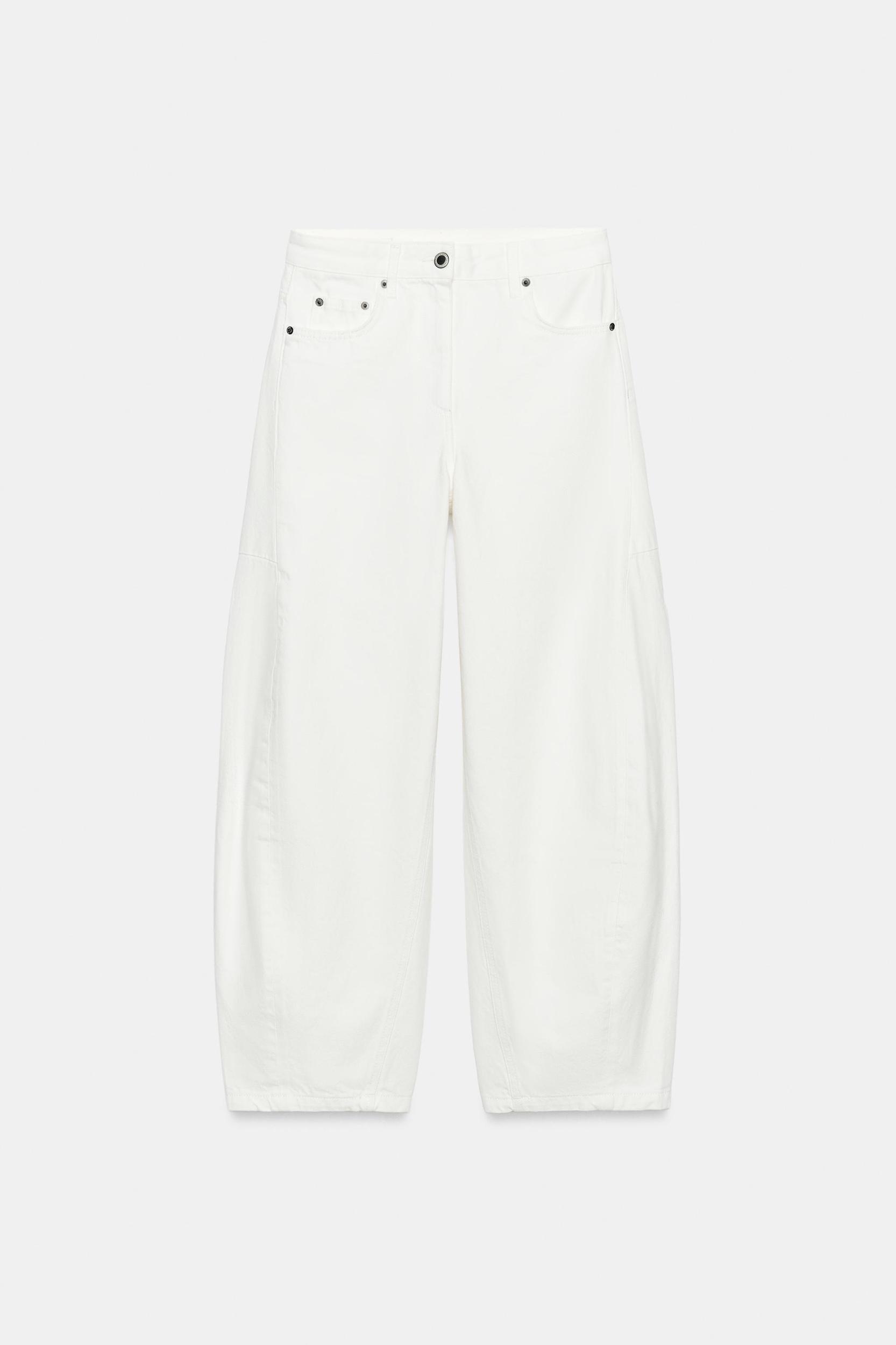 ZW COLLECTION MID-RISE ANKLE BALLOON JEANS Product Image