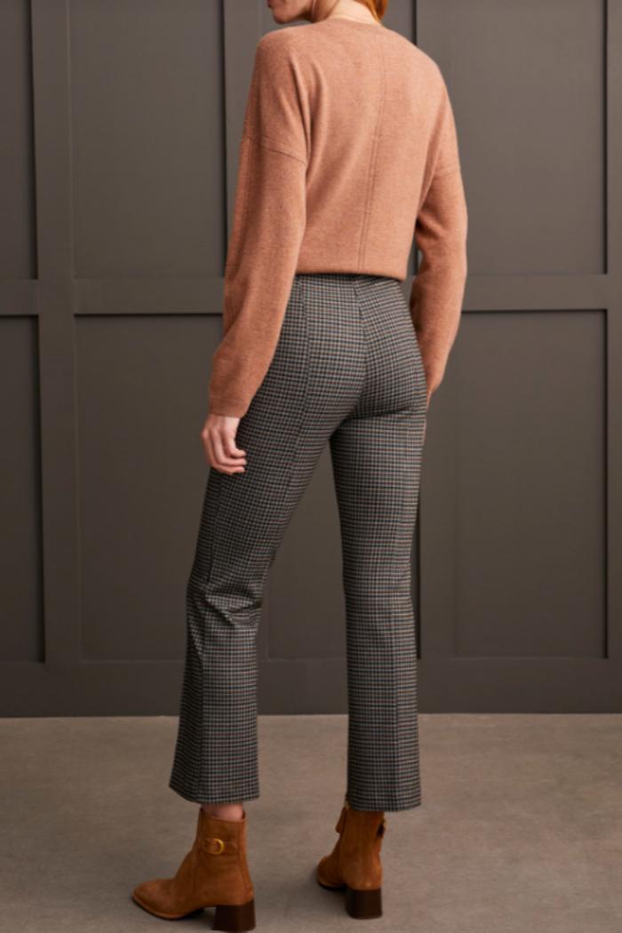Plaid Pull-On Ankle Pant Product Image