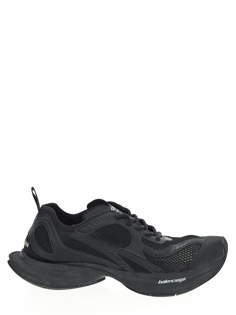 BALENCIAGA Black Mesh And Rubber Circuit Sneakers Product Image