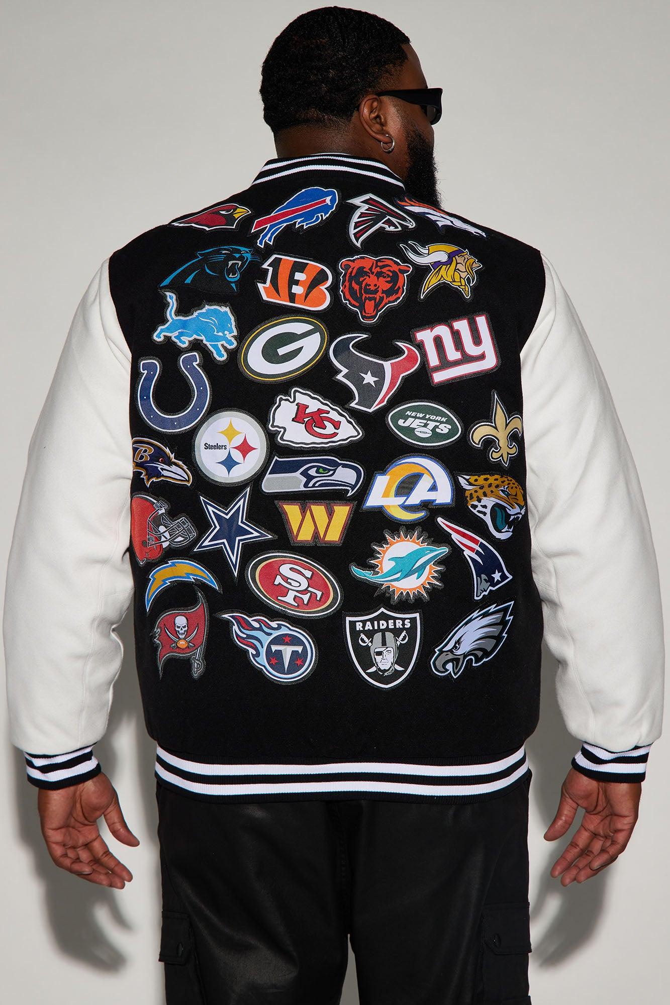 All-In Multi Team Varsity Jacket - Black Product Image