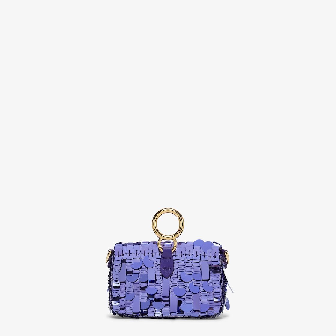 Nano Baguette CharmCharm with purple sequins Product Image