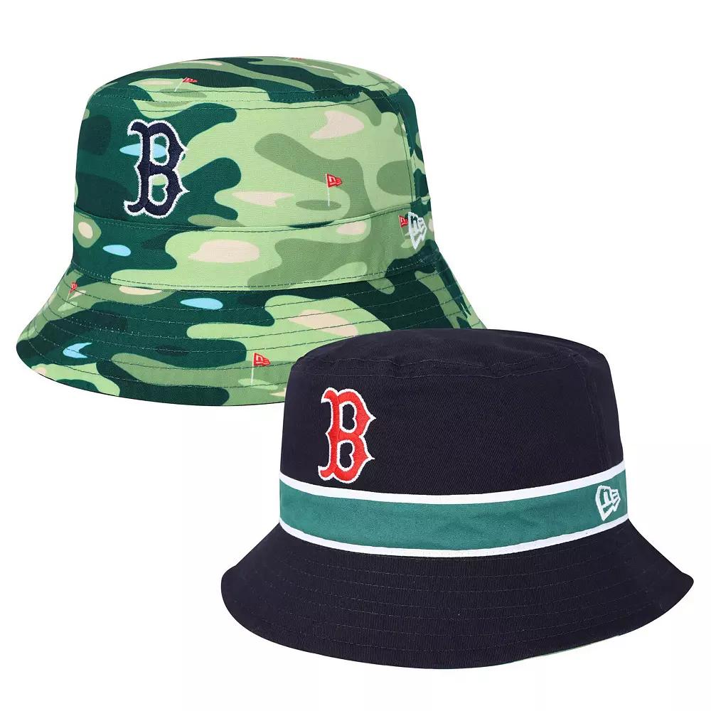 Men's New Era Navy Boston Red Sox Reverse Bucket Hat, Size: Large/XL, Blue Product Image