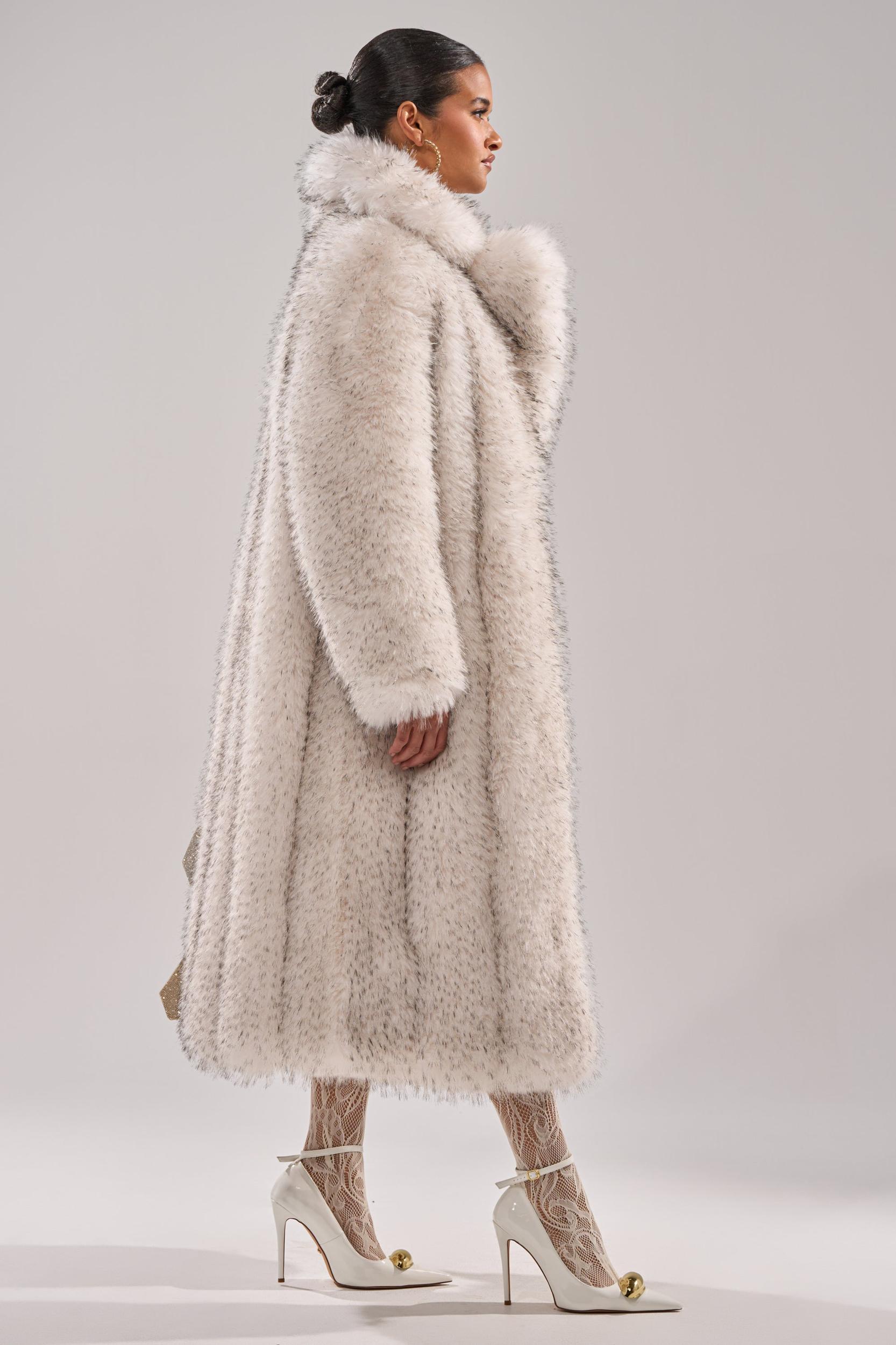 HEAVY ON THE APRES FAUX FUR COAT Product Image