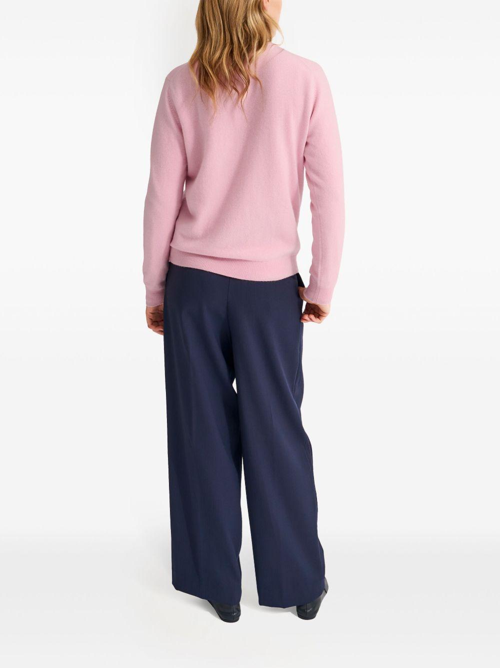 round-neck cashmere cardigan Product Image