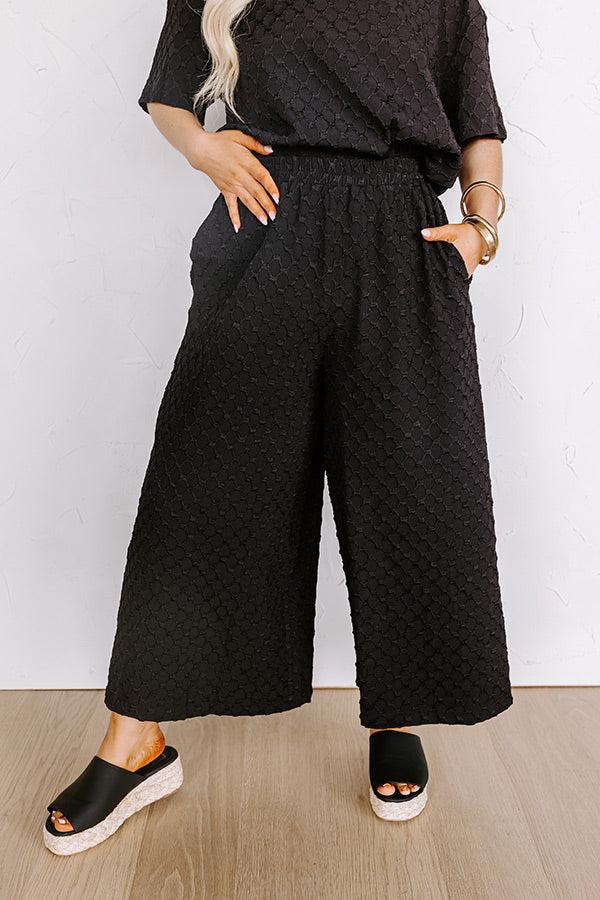 Martinis In Manhattan High Waist Jacquard Pants Curves Product Image