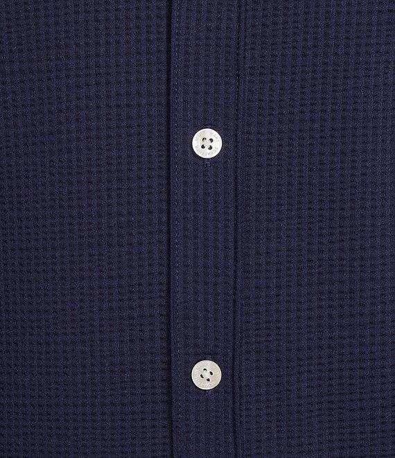 Hart Schaffner Marx Luxury Performance The Driver Short Sleeve Solid Button Front Shirt Product Image