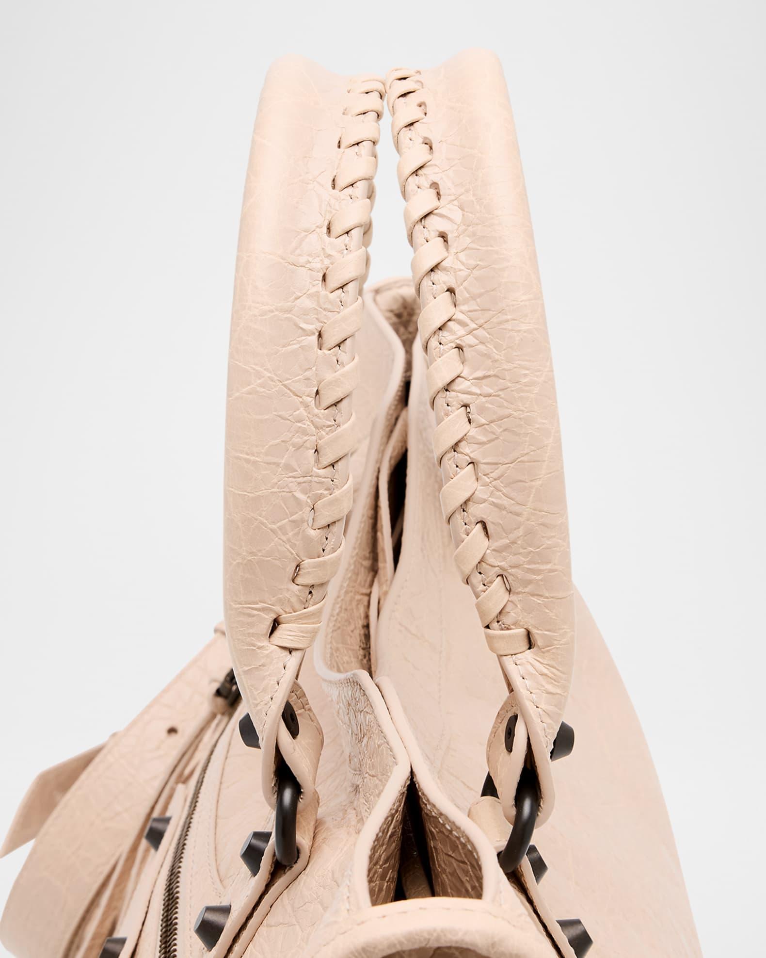 Le City Medium Crinkled Leather Top-Handle Bag Product Image