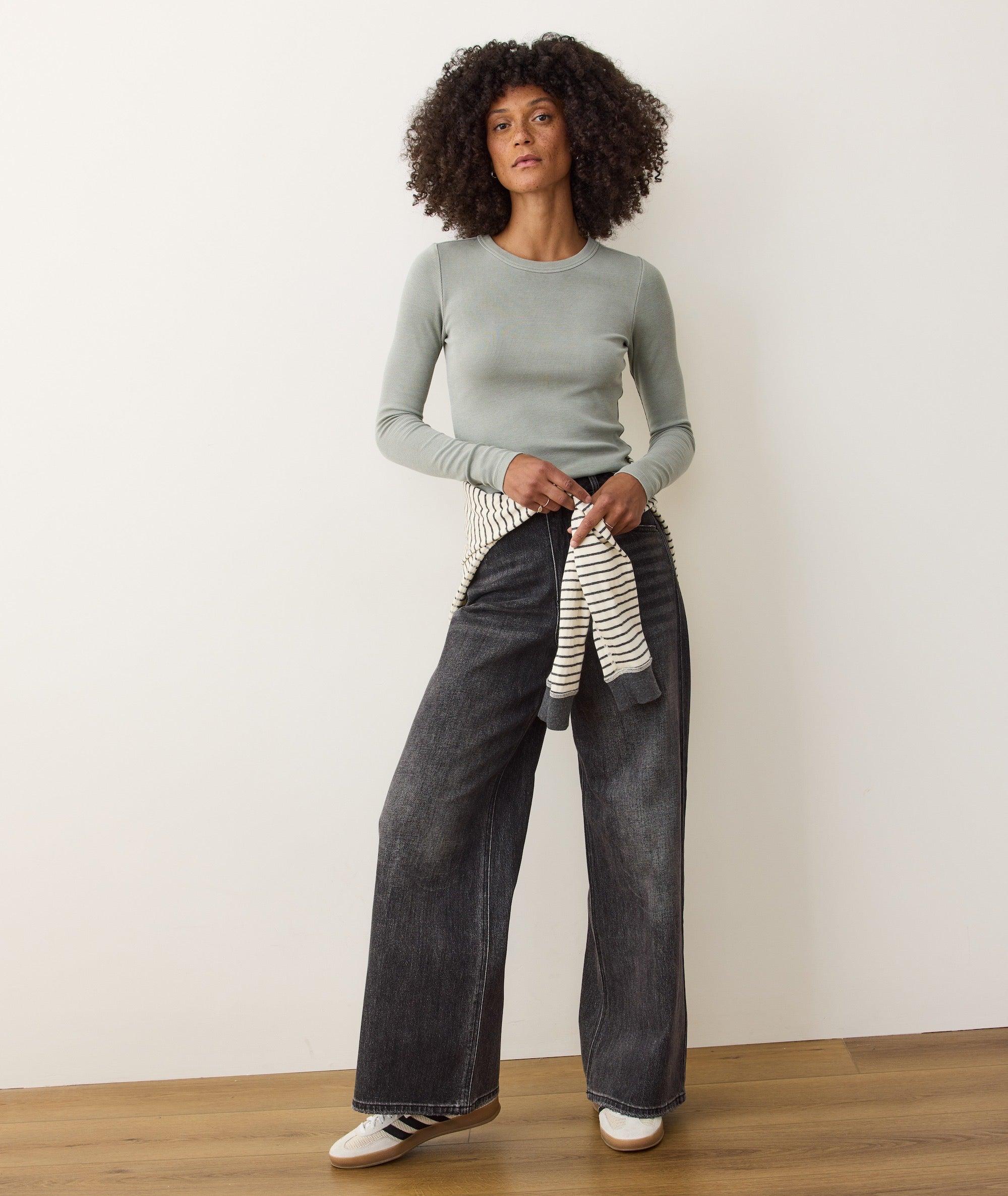 Lexi Rib Sun-In Longsleeve Crew Tee Product Image