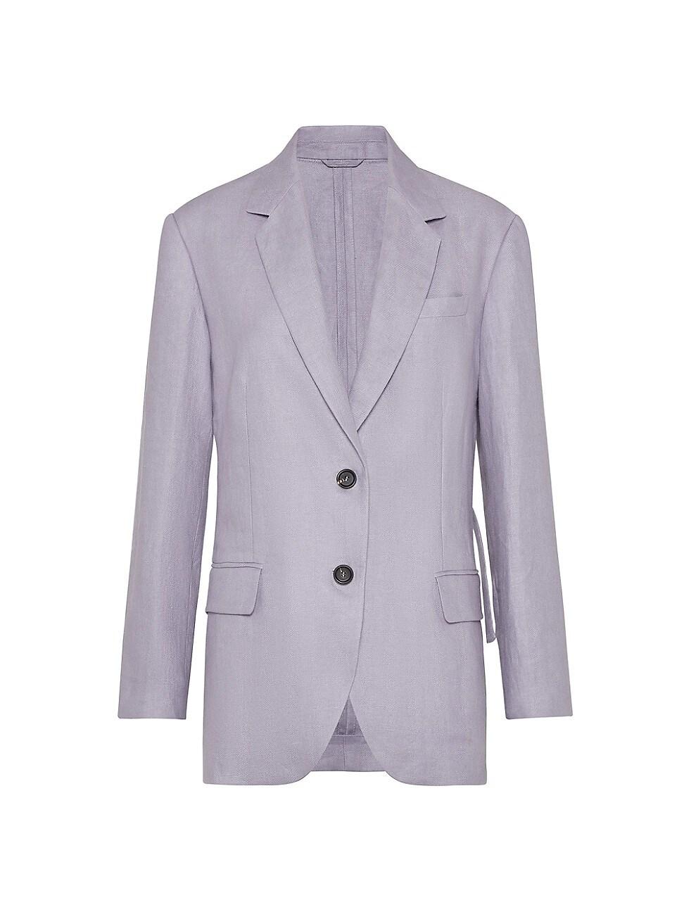 Womens Dyed Hemp and Linen Gabardine Blazer Product Image