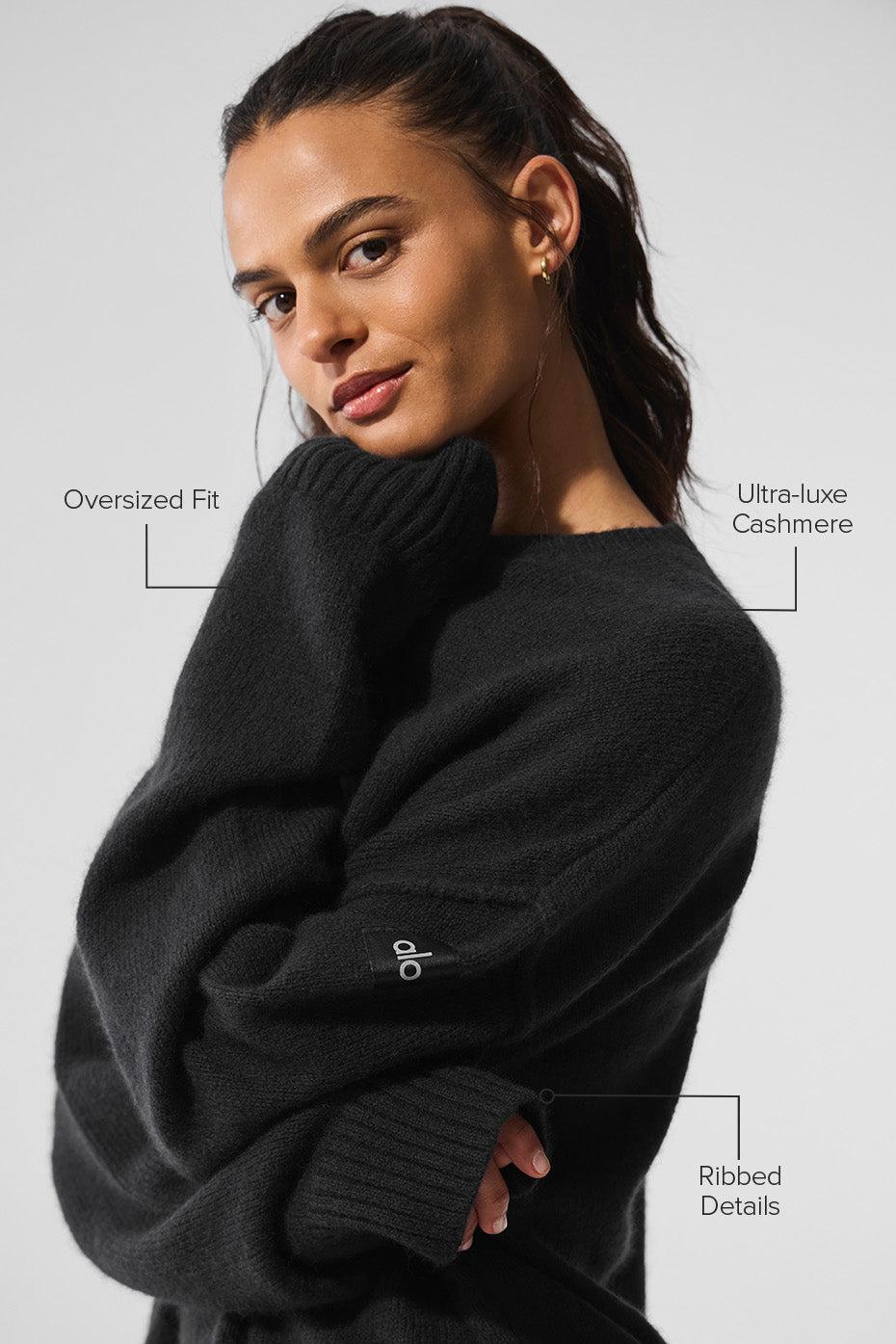 New Class Cashmere Crewneck Sweater - Black Female Product Image
