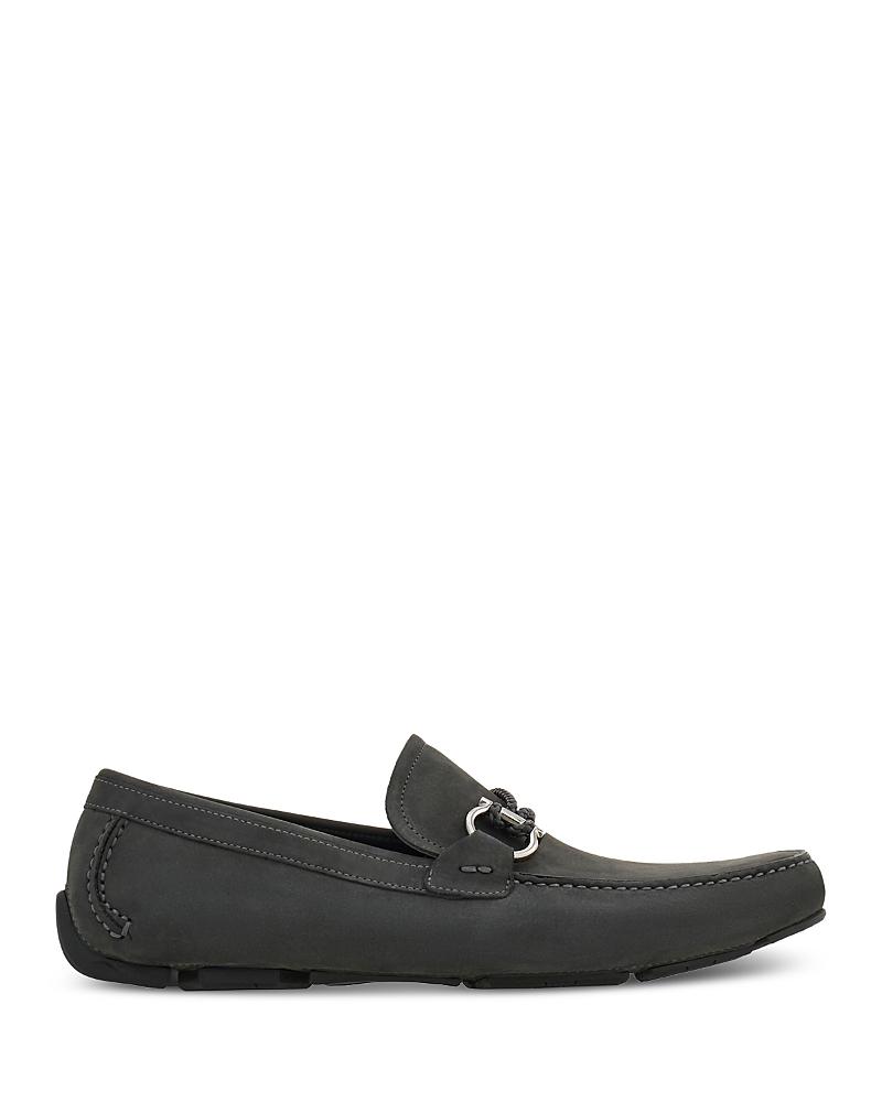 Ferragamo Mens Gancini Suede Loafers Product Image