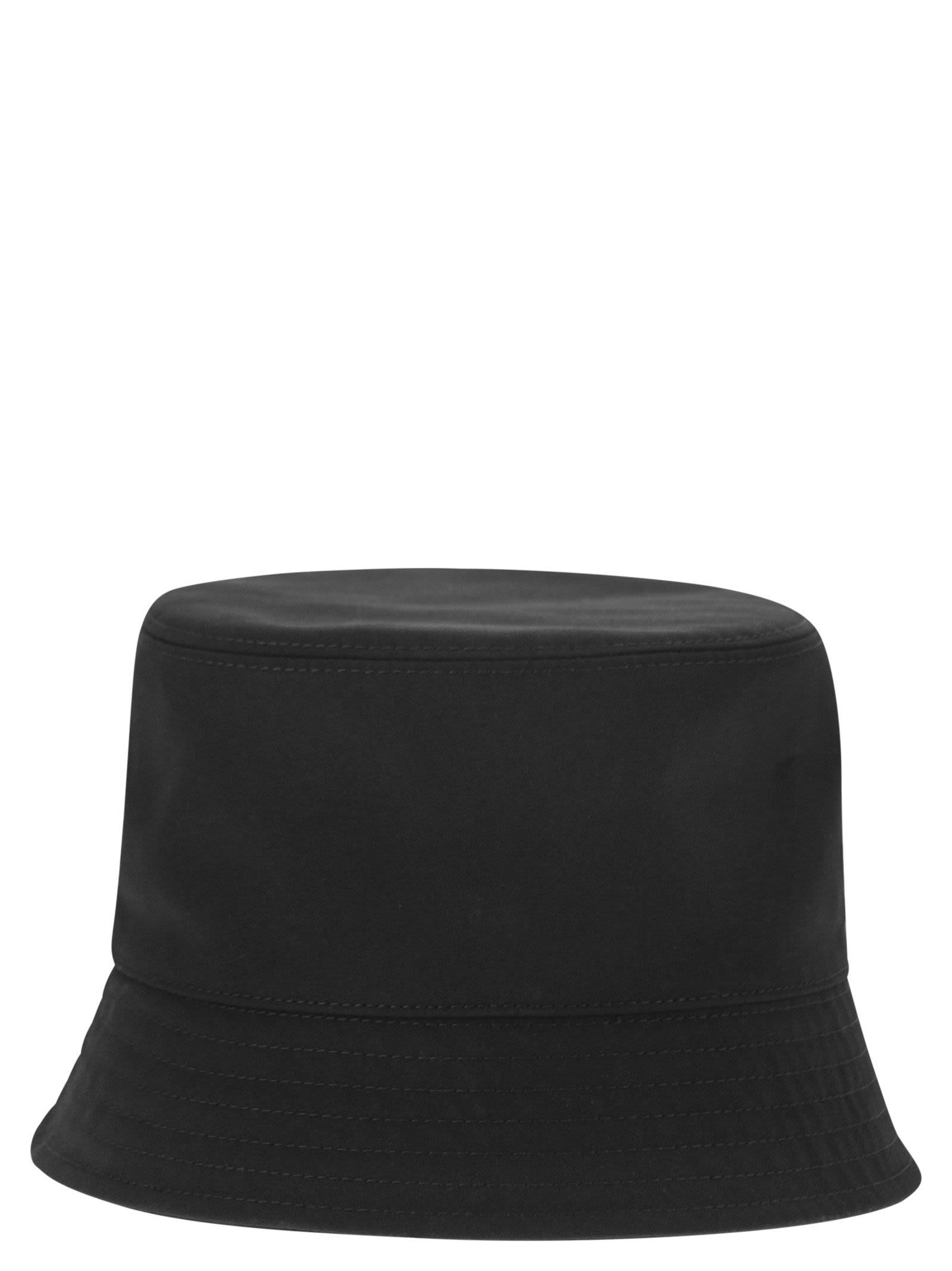 MONCLER Logo Patch Bucket Hat In Black Product Image