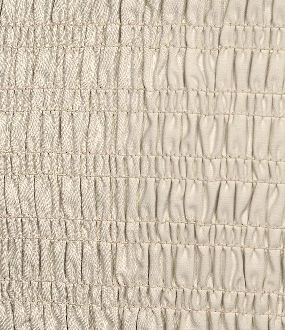 Ariat Darla Linen Blend Sleeveless Square Neck Smocked Crop Top Product Image